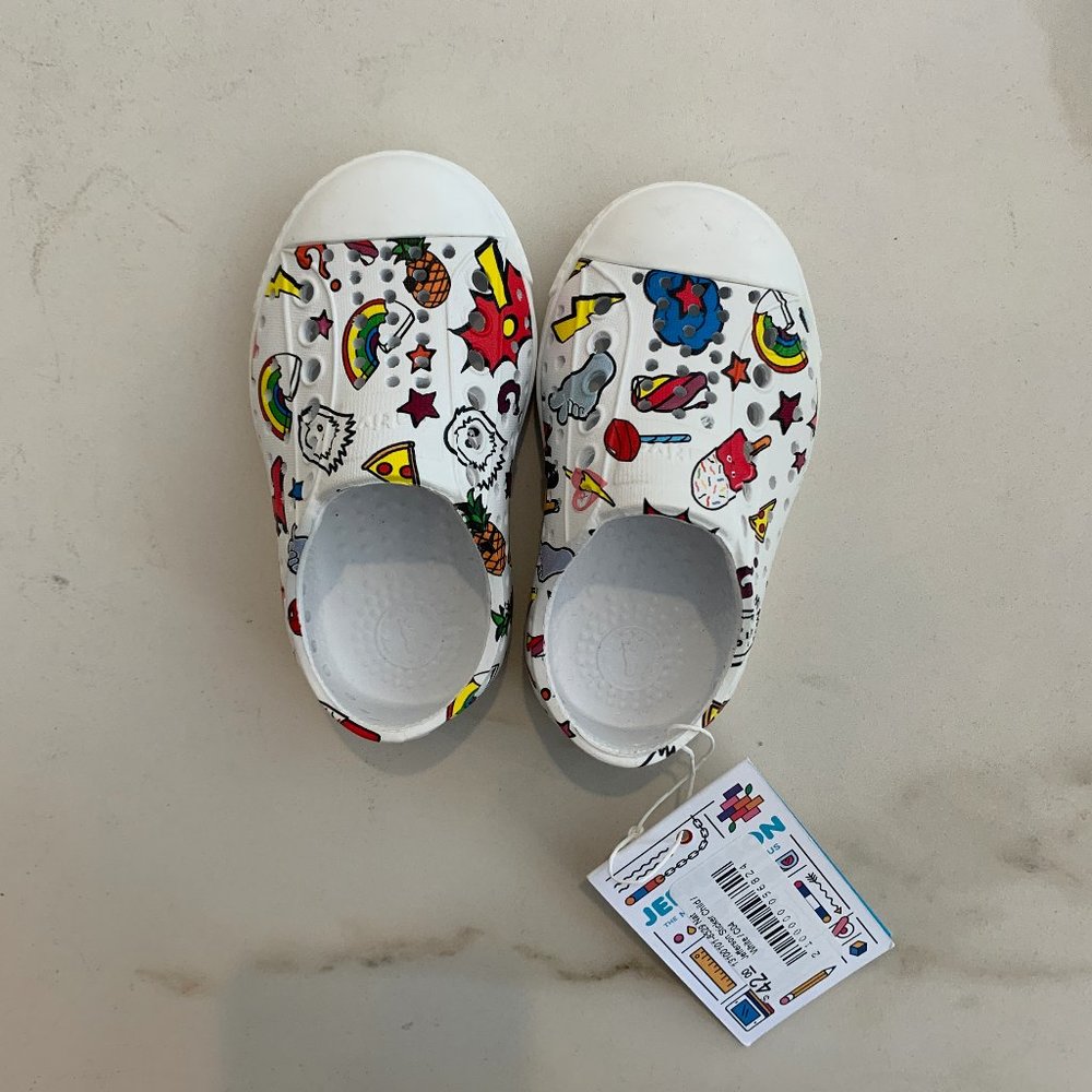 Native Jefferson Print Shoes (White/Multi)